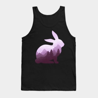 Dramabite Rabbit Bunny Hare Double Exposure Surreal Wildlife Animal Tank Top